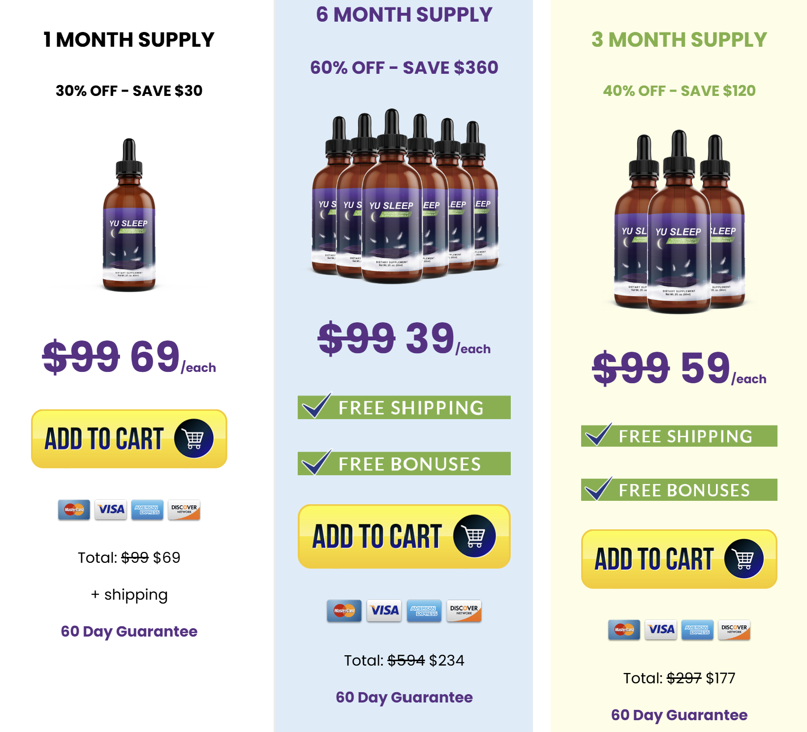 Yu Sleep Pricing