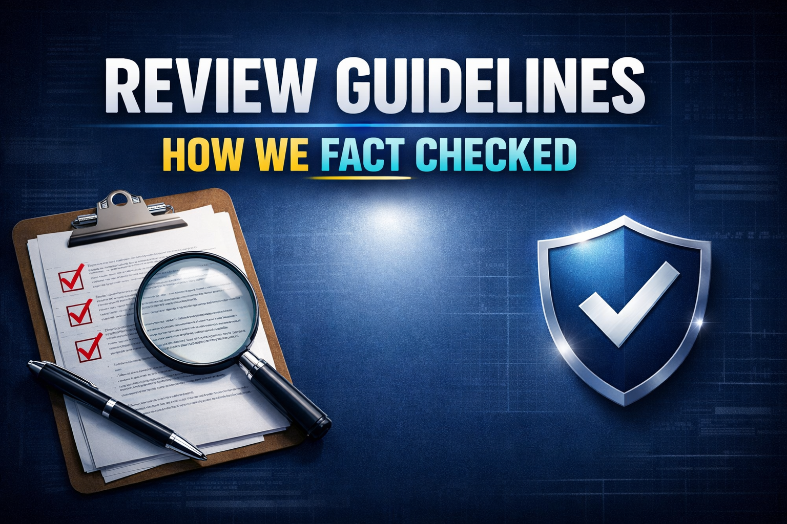 Review Guidelines – How We Fact Checked